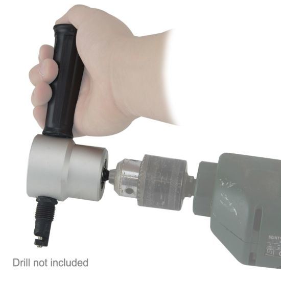 Longbow - Electric Drill Nibbler Attachment with Dual Head - Cuts up to 1.8mm Steel