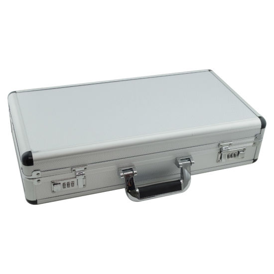 Silver Flight Case with Combination Locks 500 X 260 X 120mm Ideal for Handguns