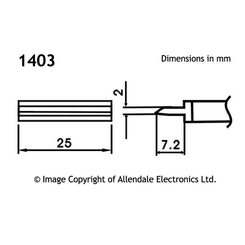 Aoyue LF-1403 Tunnel Type Solder Tip with Heating Element
