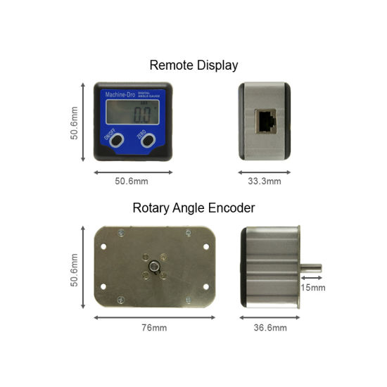 Rotary Angle Encoder and Remote Display, with a 6mm Diameter Shaft.